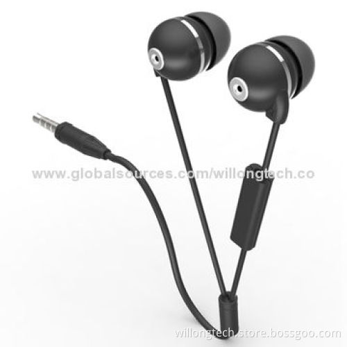 Red Color Mini In-ear Earphones with Rubber Oil Coating Surface